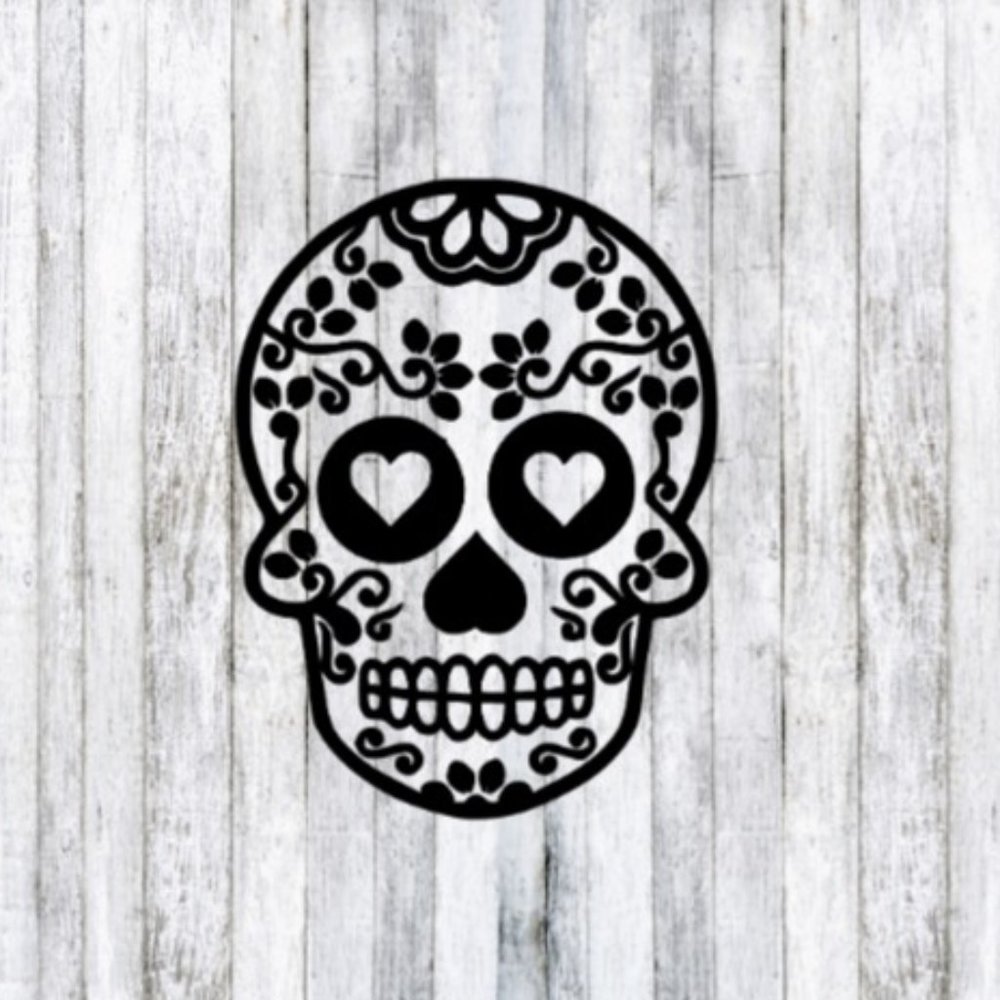 COPY - Mexican Candy Sugar Skull Decor Decal